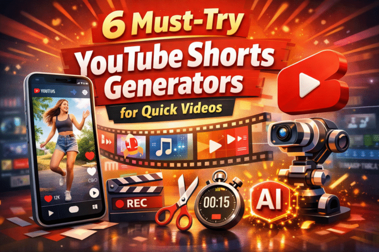 6 Must-Try YouTube Shorts Generators for Quick Videos